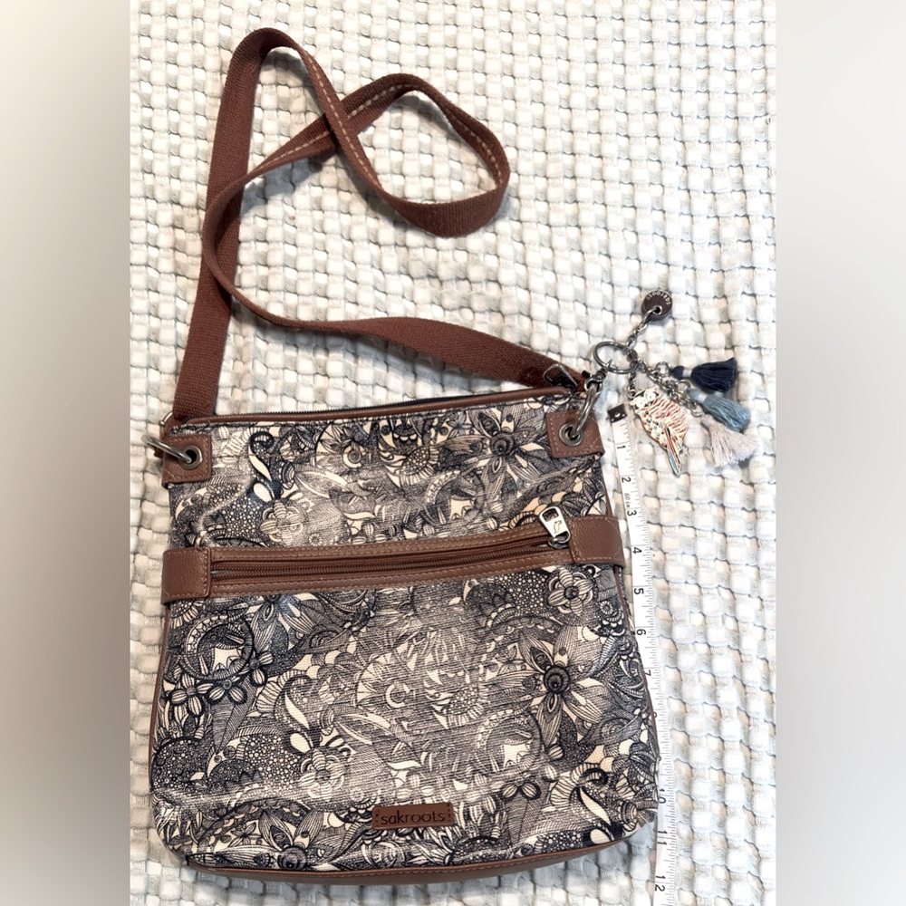 Sakroots Eco Twill floral crossbody